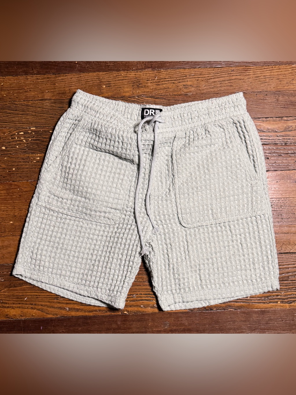 Dr Essentials Lounge Shorts Textured Waffle Fabric, Great Condition Large Green
